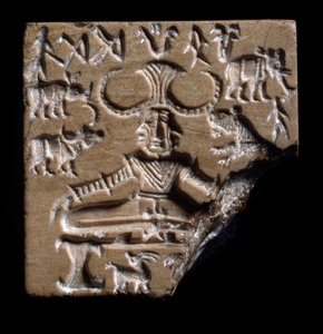 Sello de Shiva Pashupati, Mohenjo-Daro, 2350-2000 a.C.