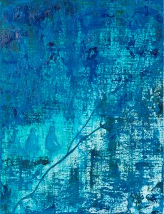 Tiempo1 , 2018 (óleo sobre lienzo) de Agnes Girardon