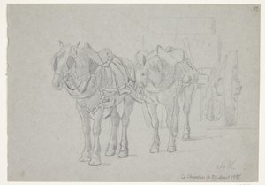 Carro tirado por dos caballos de Agnes Lunn