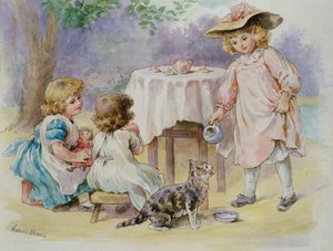 La fiesta del té, 1876 de Agnes Nicholl