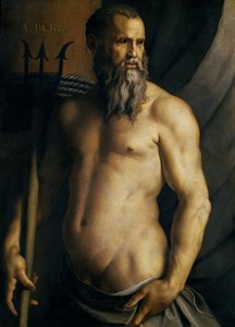 Retrato de Andrea Doria como Neptuno, ca. 1545 de Agnolo Bronzino