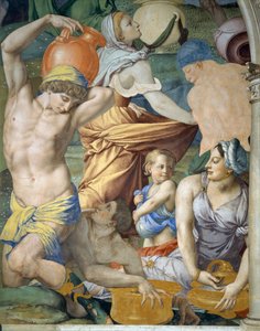 La Recolección del Maná (detalle), 1540-1545