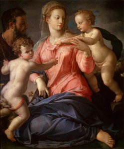 La Sagrada Familia con el joven Juan el Bautista de Agnolo Bronzino
