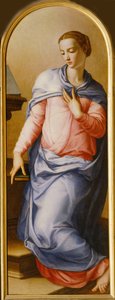 Virgen Anunciada, 1540-1545 de Agnolo Bronzino