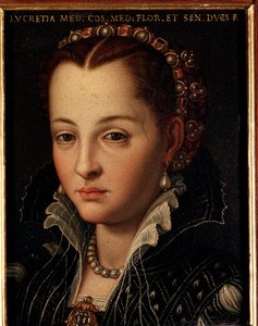 Retrato de Lucrezia de Medici (1545-1561) de Agnolo Bronzino