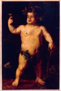 Retrato del enano Morgante como Baco