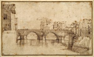 La Isola Tiberiana, Roma de Agostino (attr. to) Carracci