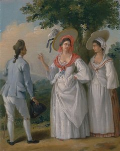 Criollos del Oeste Libre en Vestimenta Elegante, ca. 1780 de Agostino Brunias