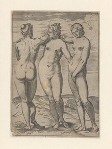 Las Tres Gracias
Lascivie (título de la serie) de Agostino Carracci