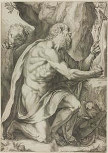 San Jerónimo en penitencia de Agostino Carracci