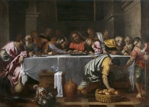 La Última Cena de Agostino Carracci