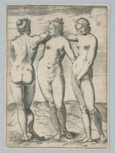 Las Tres Gracias de Agostino Carracci