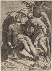 Piedad de Agostino Carracci after Veronese