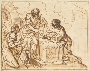La adoración de los pastores de Agostino Masucci