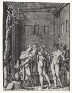 Orestes y Pílades llevados a Ifigenia para el sacrificio, 1514-1536.