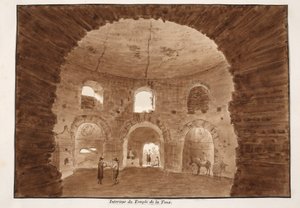 Interior del Templo de la Tos, 1833 de Agostino Tofanelli