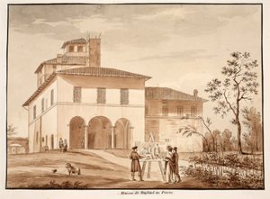 La casa de Rafael en el Pincio, 1833 de Agostino Tofanelli