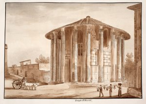 El Templo de Hércules Victor, 1833 de Agostino Tofanelli