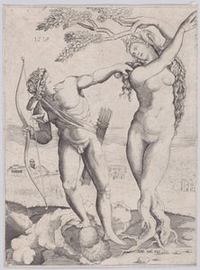 Apolo y Dafne, fechado 1518