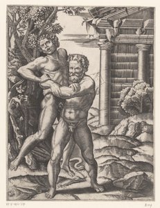 Hércules lucha con Antaeus