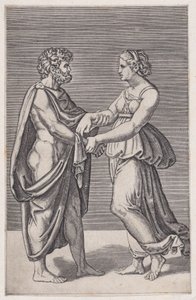 Hombre y Mujer Tomados de la Mano, 1516-17