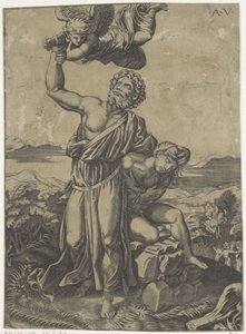 Sacrificio de Isaac de Agostino Veneziano