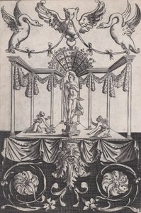Panel ornamental, ca. 1514-36 de Agostino Veneziano