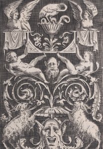Panel ornamental, ca. 1514-36 de Agostino Veneziano