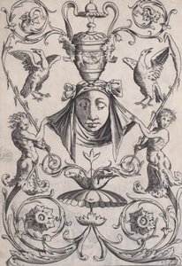 Panel ornamental, ca. 1514-36 de Agostino Veneziano