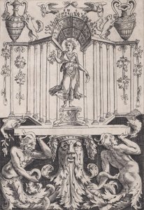 Panel ornamental, ca. 1514-36 de Agostino Veneziano