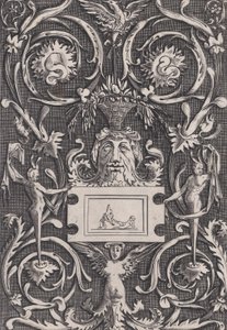 Panel ornamental, ca. 1514-36 de Agostino Veneziano