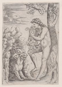 Orfeo, 1528 de Agostino Veneziano