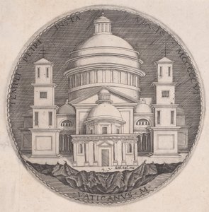 Basílica de San Pedro, fechada en 1517 de Agostino Veneziano