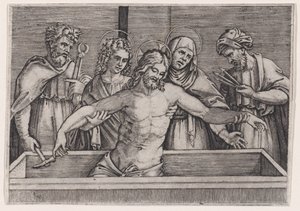El entierro de Cristo, ca. 1514-36 de Agostino Veneziano