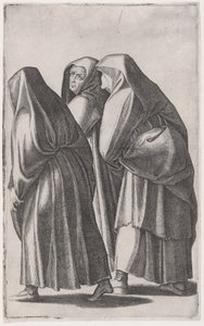 Las tres santas mujeres yendo al sepulcro de Agostino Veneziano