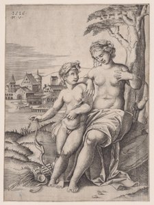 Venus y Eros, fechado 1516