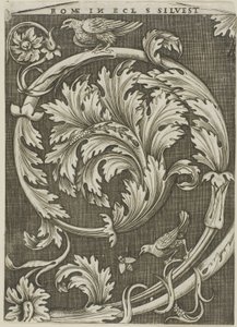 Ornamento de Follaje de Iglesia Romana Antigua de Agostino dei Musi