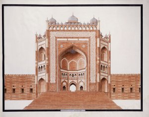La Puerta en Futtypore, Sicri, c. 1815 de Agra School