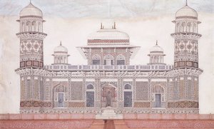 La tumba de Itmad-ud-daula, c.1815 de Agra School