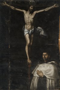 Crucificado con San Juan de la Cruz de Agustín del Castillo
