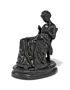 La Brodeuse, finales del siglo XIX - principios del siglo XX de Aime Jules Dalou
