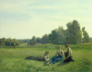 Segadores en descanso, 1890
