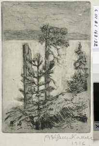 Paisaje junto al lago de Akseli Gallen-Kallela