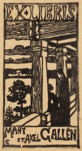 El exlibris de Mary y Axel Gallén