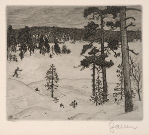 El oscuro velo del invierno de Akseli Gallen-Kallela