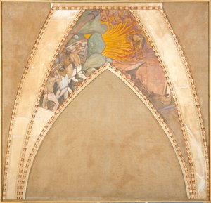 Das Schmieden des Sampo, Skizze für die Kuppelfresken des finnischen Pavillons auf der Weltausstellung 1900 in Paris