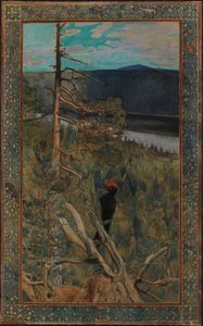 El gran pájaro carpintero negro de Akseli Gallen-Kallela