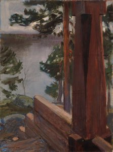 El porche de Kalela de Akseli Gallen-Kallela