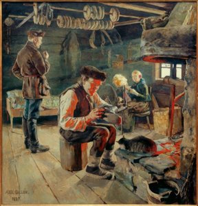 Cocina campesina de Akseli Valdemar Gallen Kallela
