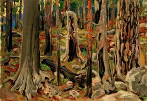 El bosque quemado de Akseli Valdemar Gallen Kallela
